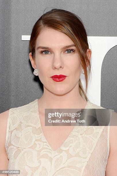 Lily Rabe attends "The Big Short" New York premiere at Ziegfeld Theater on November 23, 2015 in New York City.