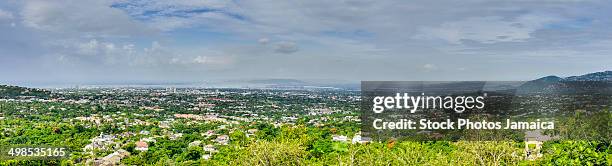 panorama of the city kingston - jamaica kingston foto e immagini stock