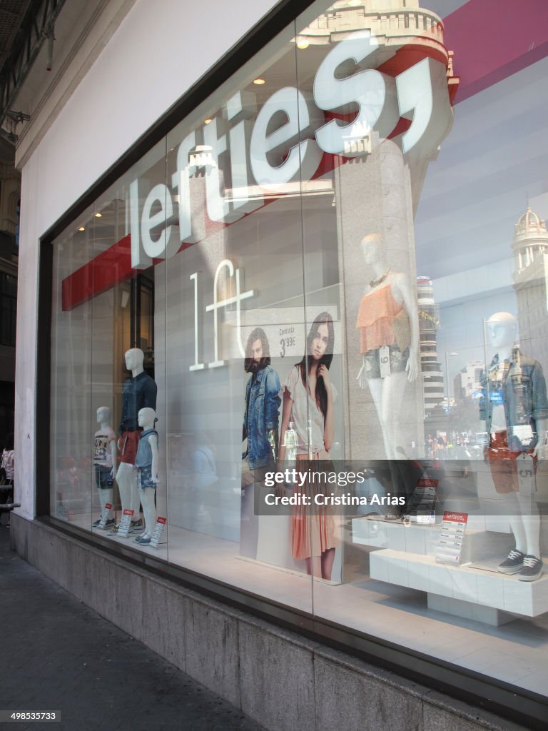 Lefties Store In Gran Via, Madrid