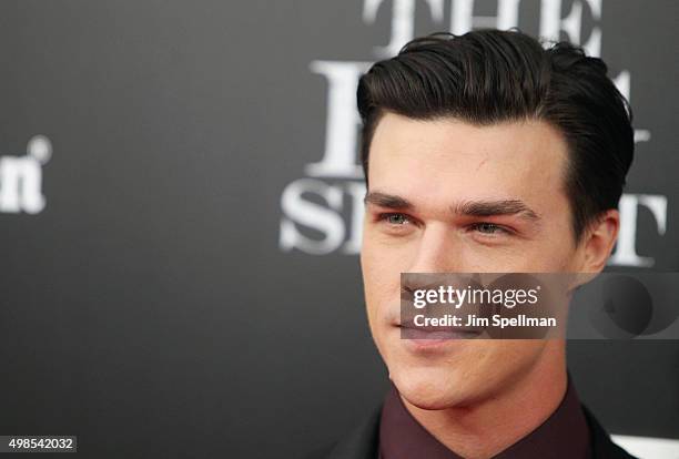 Actor Finn Wittrock attends the "The Big Short" New York premiere at Ziegfeld Theater on November 23, 2015 in New York City.