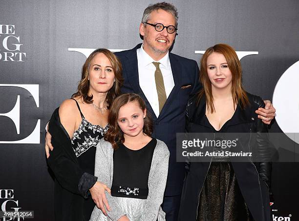 Shira Piven and director Adam McKay attend "The Big Short" New York premiere at Ziegfeld Theater on November 23, 2015 in New York City.