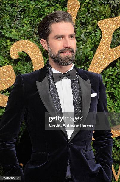 Jack Guinness attends the British Fashion Awards 2015 at London Coliseum on November 23, 2015 in London, England.
