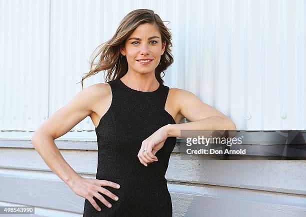 Brooke Satchwell poses during the ABC TV 2016 Slate Launch at Doltone House on November 24, 2015 in Sydney, Australia.