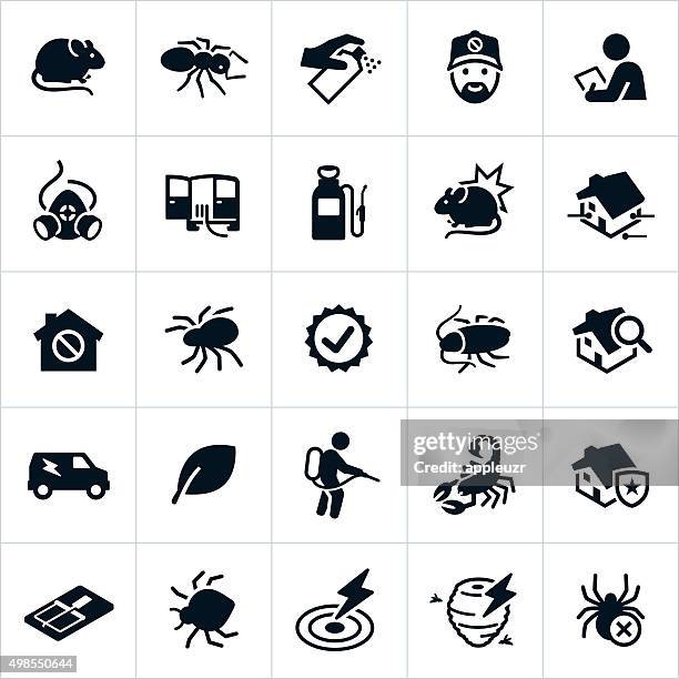 pest control symbole - schädling stock-grafiken, -clipart, -cartoons und -symbole