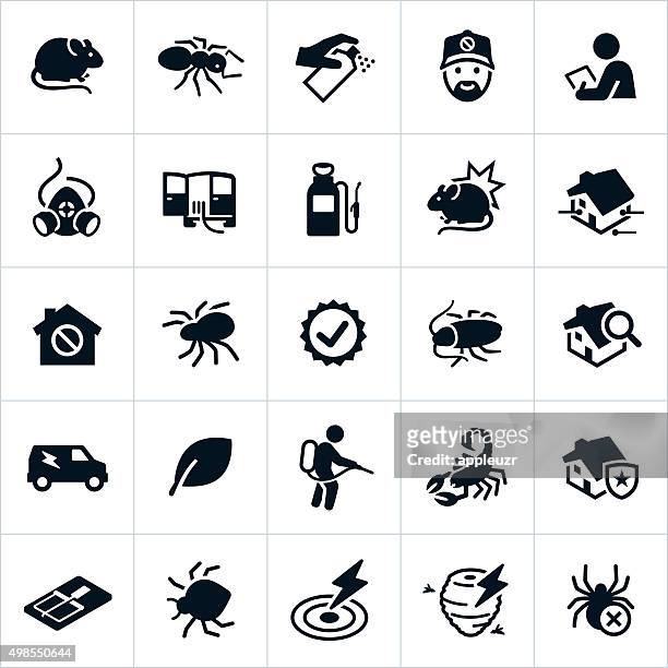 pest control icons - rodent 幅插畫檔、美工圖案、卡通及圖標
