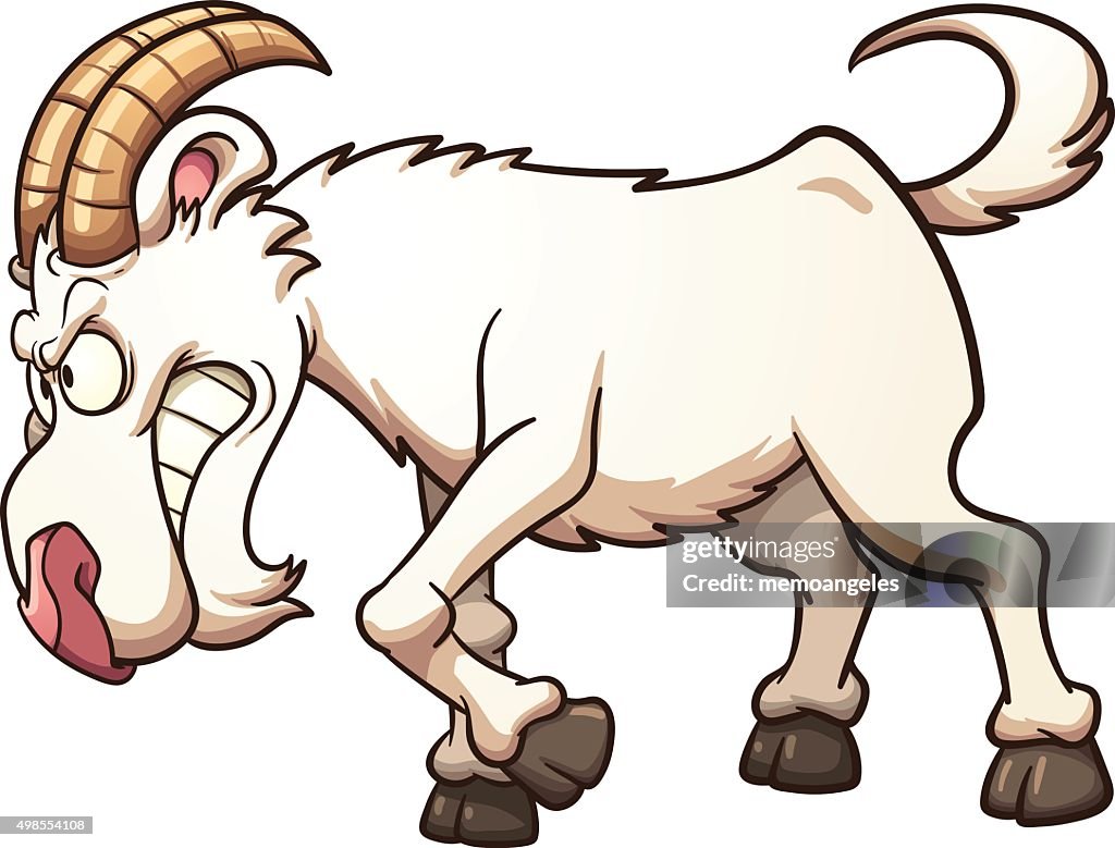 Goatis Raging Angry Goat High-Res Vector Graphic - Getty Images