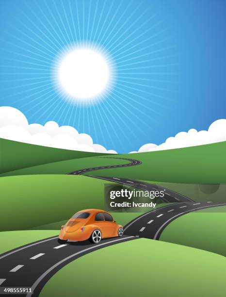 country road - country road stock illustrations