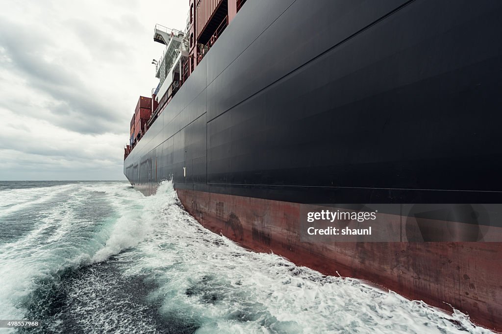 Container Ship at Sea