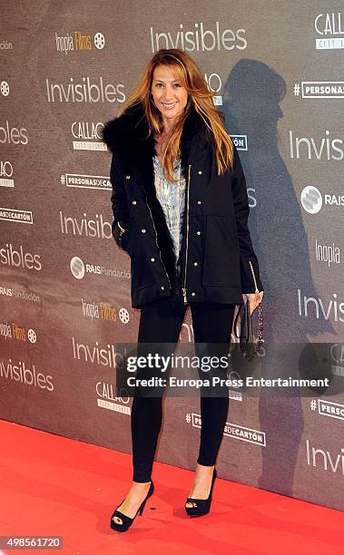 Monica Pont attends 'Invisibles ' charity premiere at Callao cinema on November 23, 2015 in Madrid, Spain.