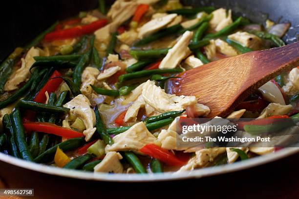 Caterer Anna Saint John's leftover creations - Refrigerator Stir-Fry photographed in Washington, DC. .