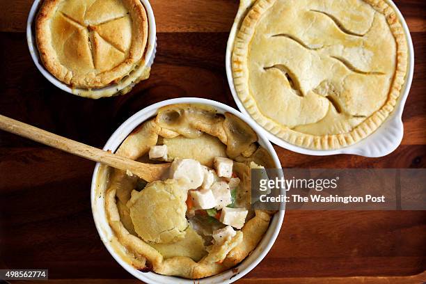 Caterer Anna Saint John's leftover creations - Refrigerator Potpies photographed in Washington, DC. .