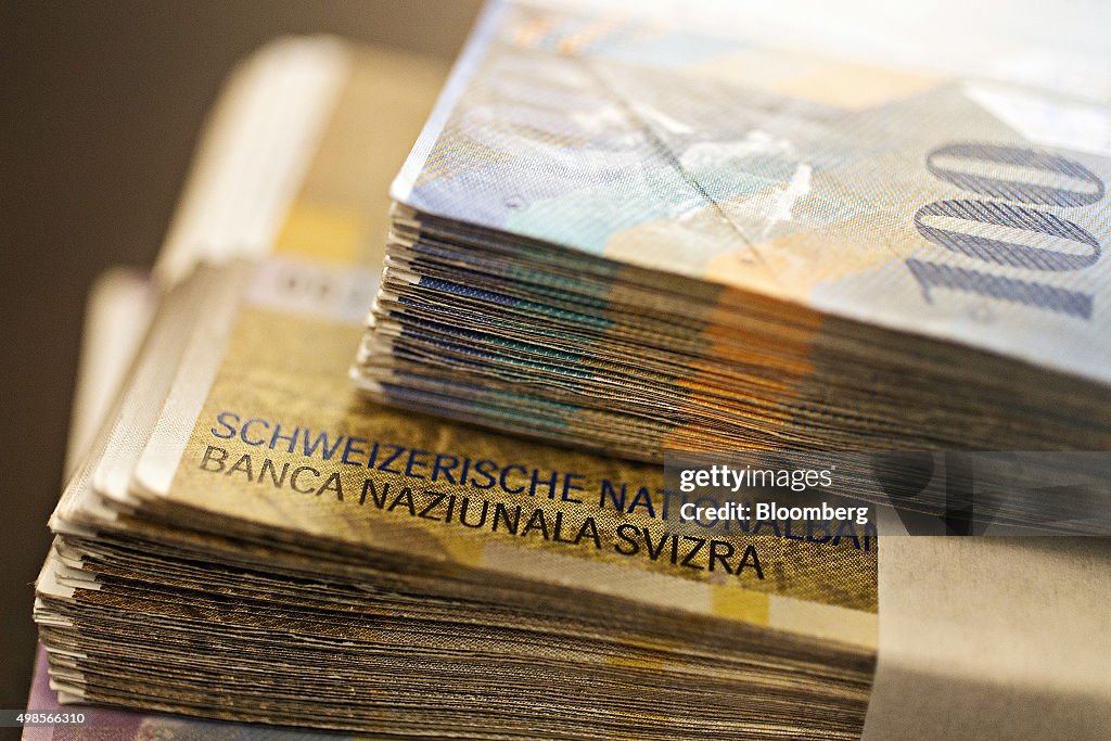 Swiss Franc As Swiss National Bank Says Currency Overvalued