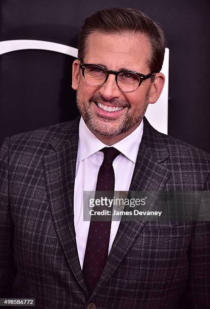 Steve Carell attends "The Big Short" New York Premiere at Ziegfeld Theater on November 23, 2015 in New York City.