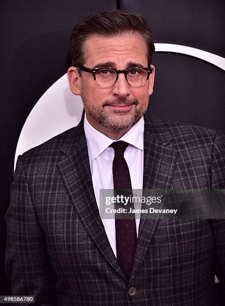 Steve Carell attends "The Big Short" New York Premiere at Ziegfeld Theater on November 23, 2015 in New York City.