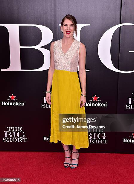 Lily Rabe attends "The Big Short" New York Premiere at Ziegfeld Theater on November 23, 2015 in New York City.