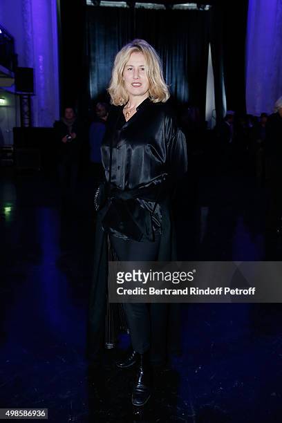 Christine Bergstrom attends the 'ICCARRE' Auction Cocktail To Benefit AIDS Research At Maison Jean Paul Gaultier on November 23, 2015 in Paris,...