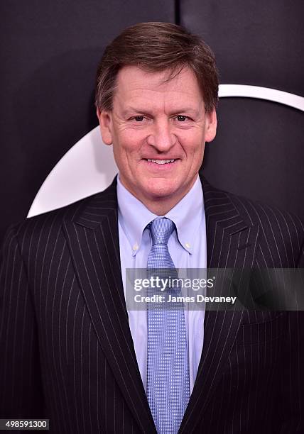 Michael Lewis attends "The Big Short" New York Premiere at Ziegfeld Theater on November 23, 2015 in New York City.