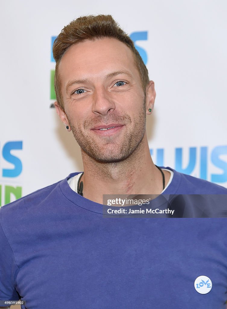 Chris Martin Visits "The Elvis Duran Z100 Morning Show"