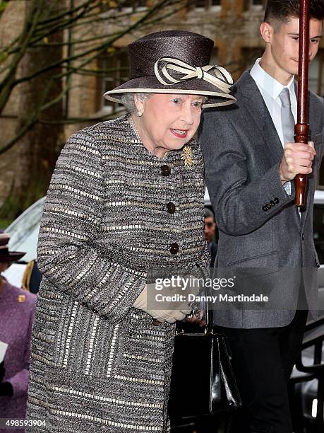 Queen Elizabeth II attends the inauguration of the tenth General Synod at Westminster Abbey on November 24, 2015 in London, England.