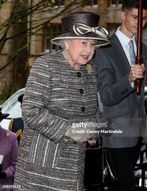 Queen Elizabeth II attends the inauguration of the tenth General Synod at Westminster Abbey on November 24, 2015 in London, England.