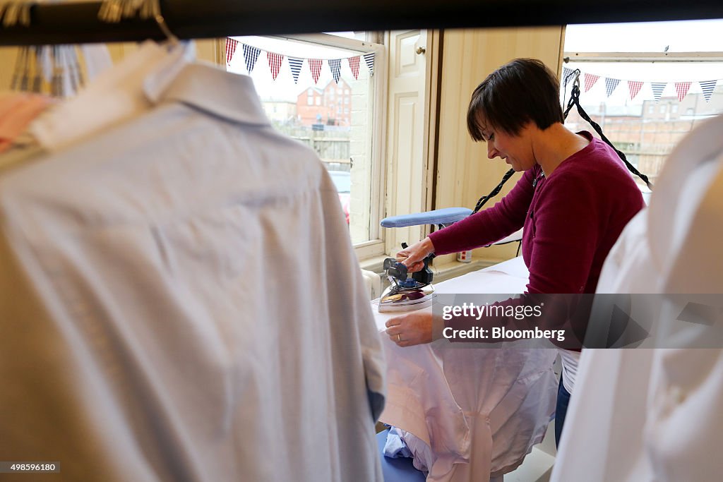 Manufacturing At Emma Willis Bespoke Shirt Factory As Digital Luxury Goods Sales Are Forecast To Rise about 9% A Year