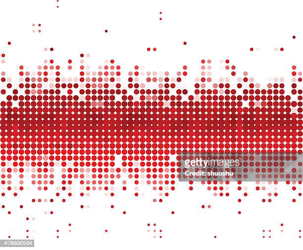 red dot technology background - red polka dot stock illustrations
