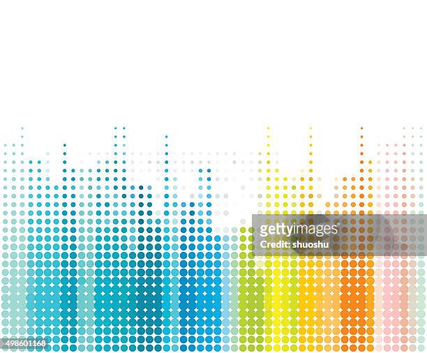 color dot technology background - polka dot stock illustrations
