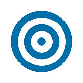 Blue target icon