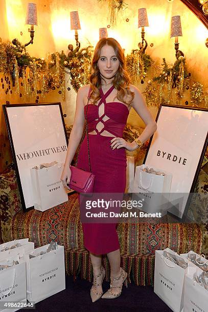 Rosie Fortescue attends the WhoWhatWear UK Launch at Loulou's on November 24, 2015 in London, England.