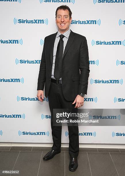 Kyle Busch visits at SiriusXM Studios on November 24, 2015 in New York City.