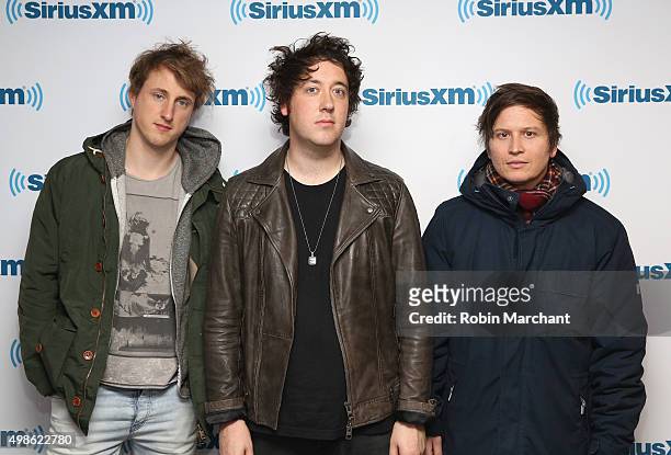 The Wombats visits at SiriusXM Studios on November 24, 2015 in New York City.