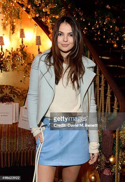 Doina Ciobanu attends the WhoWhatWear UK Launch at Loulou's on November 24, 2015 in London, England.