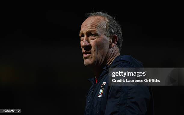 Steve Ogrizovic of Coventry City looks on during the Sky Bet League One match between Bradford City and Coventry City at Coral Windows Stadium on...