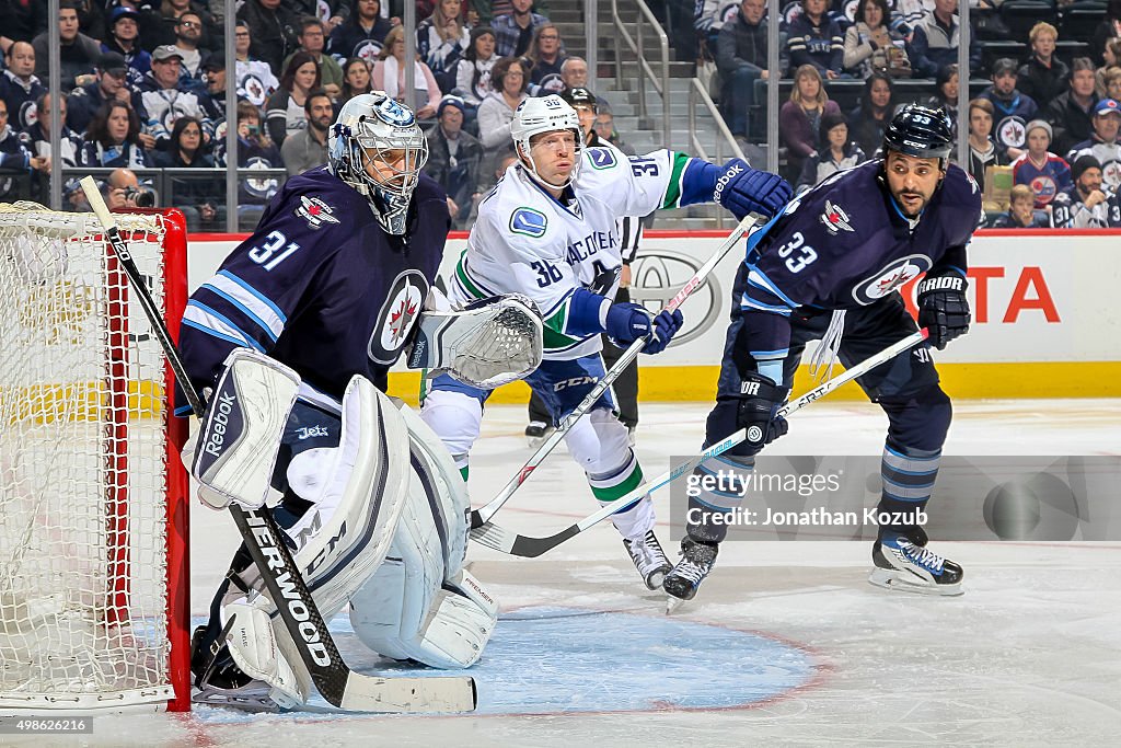 Vancouver Canucks v Winnipeg Jets