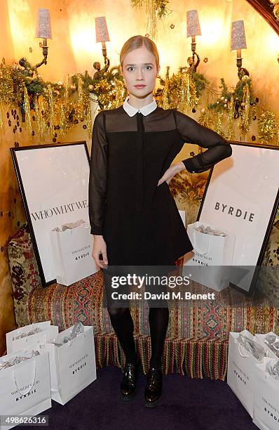 Petra Palumbo attends the WhoWhatWear UK Launch at Loulou's on November 24, 2015 in London, England.