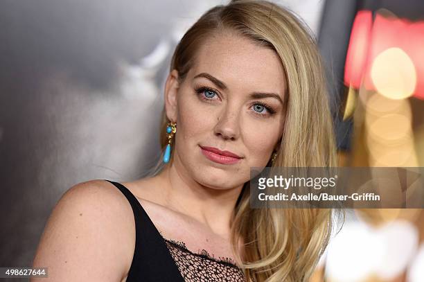 Actress Sara Lindsey arrives at the AFI FEST 2015 Presented By Audi Centerpiece Gala Premiere of Columbia Pictures' 'Concussion' at TCL Chinese...