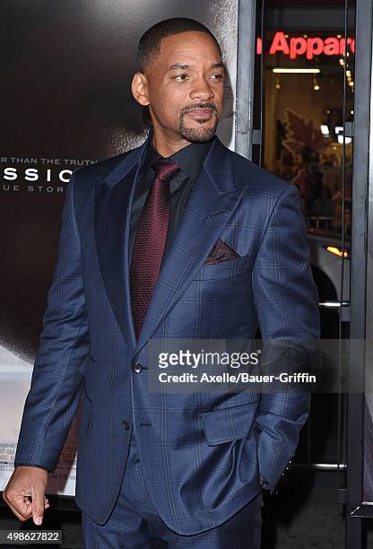 Actor Will Smith arrives at the AFI FEST 2015 Presented By Audi Centerpiece Gala Premiere of Columbia Pictures' 'Concussion' at TCL Chinese Theatre...