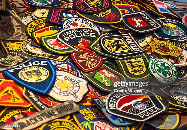 patches of hero's - textile patch stock pictures, royalty-free photos & images