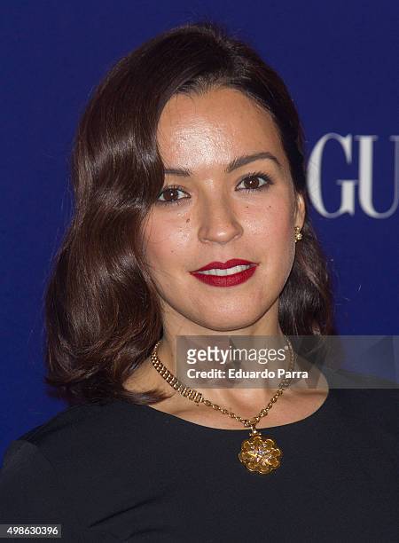 Actress Veronica Sanchez attends 'Vogue joyas' awards photocall at Palace hotel on November 24, 2015 in Madrid, Spain.