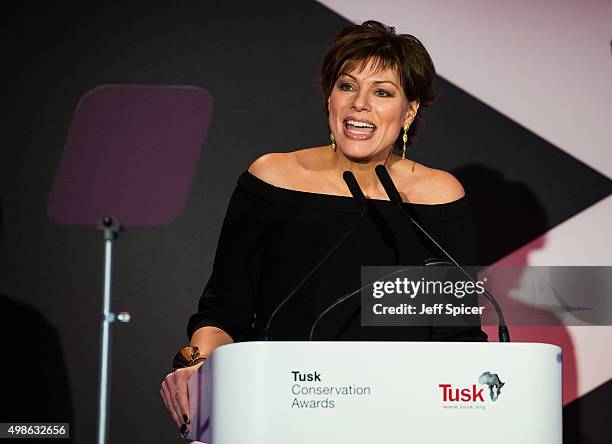 Kate Silverton attends the annual Tusk Trust Conservation awards at Claridge's Hotel on November 24, 2015 in London, England.