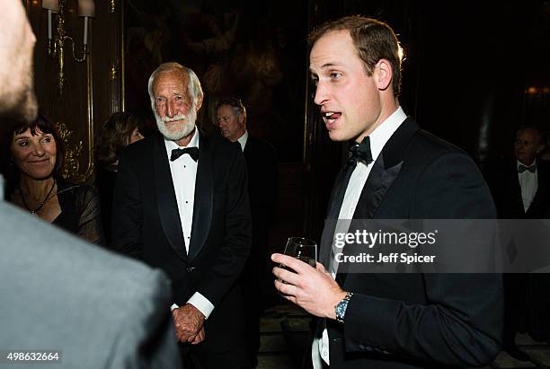 Garth Owen-Smith; Prince William, Duke of Cambridge attend the annual Tusk Trust Conservation awards at Claridge's Hotel on November 24, 2015 in...