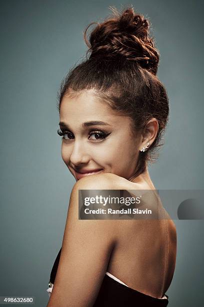 American singer and actress Ariana Grande poses for a portrait at the 2015 American Music Awards on November 22, 2015 in Los Angeles, California.