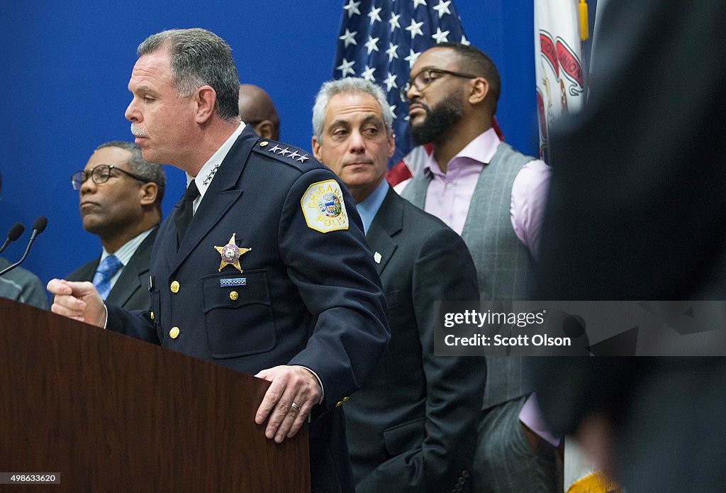 Mayor Rahn Emanuel And Chicago Police Superintendent McCarthy To Release Police Shooting Video