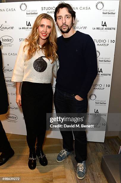 Anna Grace-Davidson and Ralf Little attend a champagne reception for 'Look Good Feel Better' supporting women with cancer at the Baxter London on...