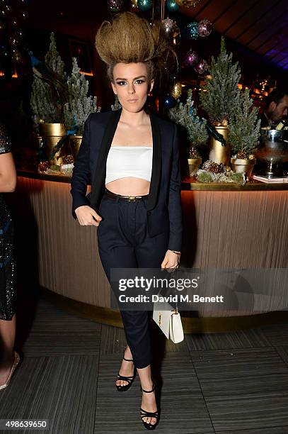 Tallia Storm attends an after party following the Fayre Of St James' charity Christmas concert presented by Quintessentially Foundation and The Crown...