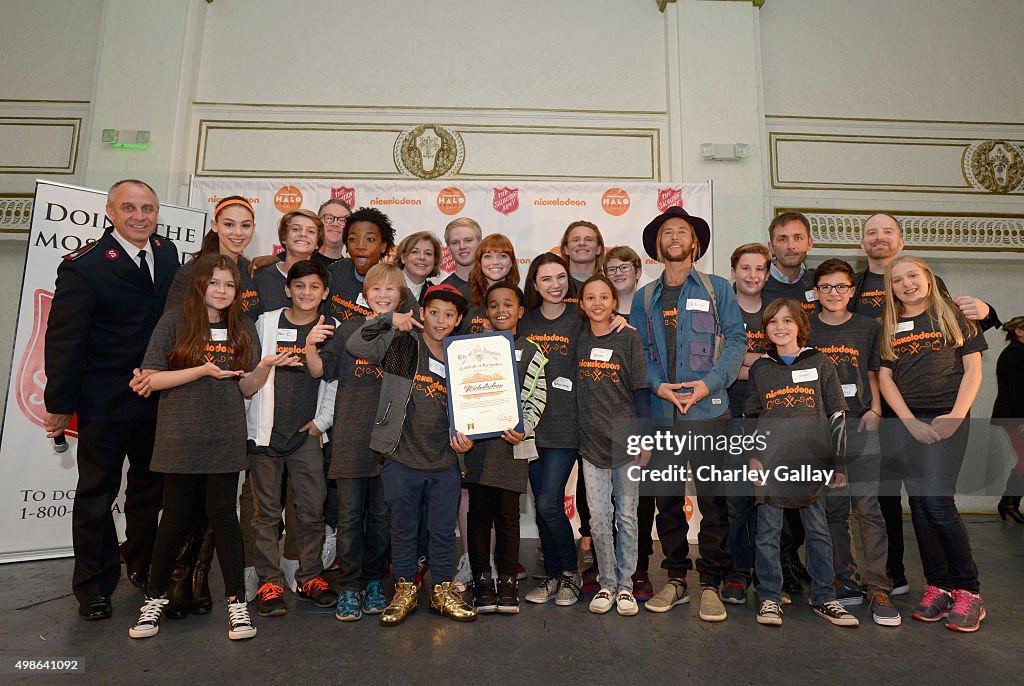 Nickelodeon HALO Presents The Salvation Army's Feast Of Sharing Holiday Dinner