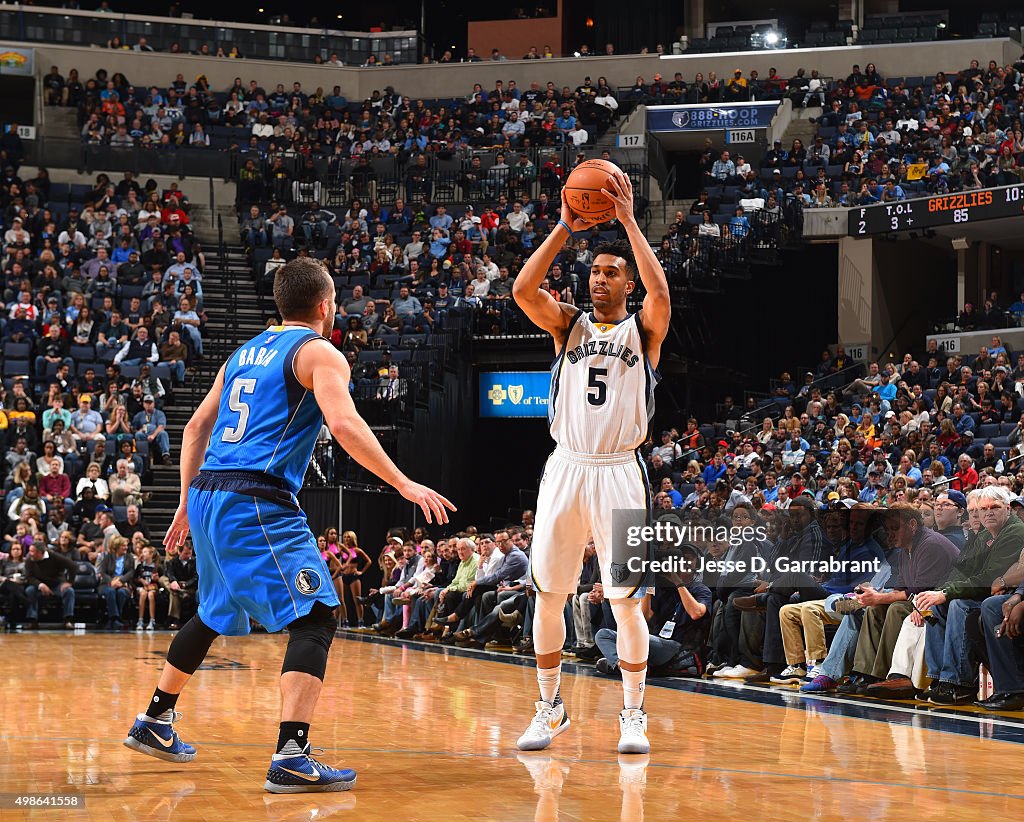 Dallas Mavericks v Memphis Grizzlies