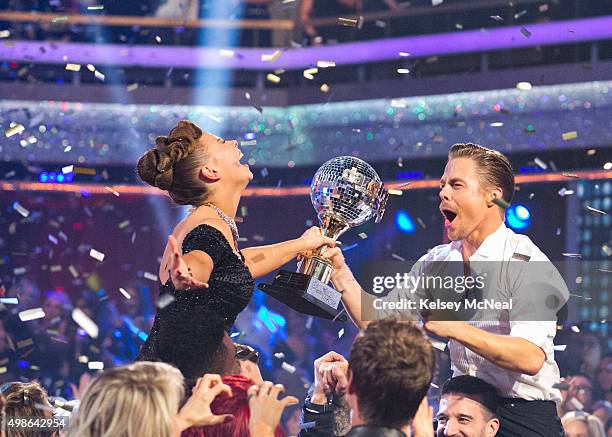 Episode 2111A" - Bindi Irwin and Derek Hough were crowned Season 21 champions during the two-hour season finale of "Dancing with the Stars," TUESDAY,...