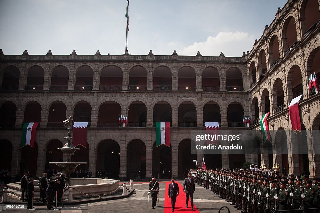 Qatar's Emir Tamim visits Mexico
