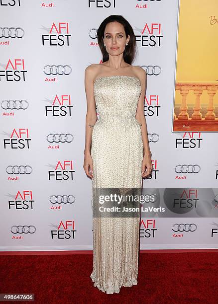 Angelina Jolie attends the premiere of "By the Sea" at the 2015 AFI Fest at TCL Chinese 6 Theatres on November 5, 2015 in Hollywood, California.